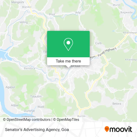 Senator's Advertising Agency map