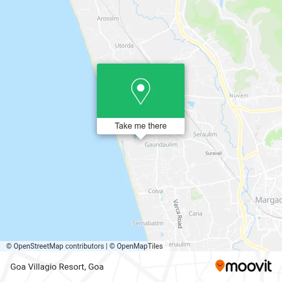 Goa Villagio Resort map