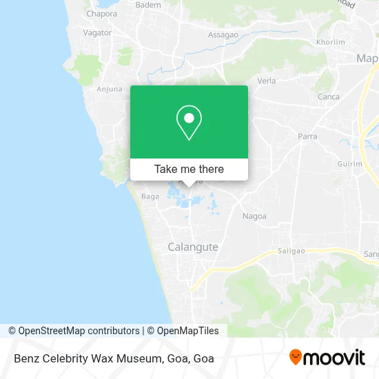 Benz Celebrity Wax Museum, Goa map
