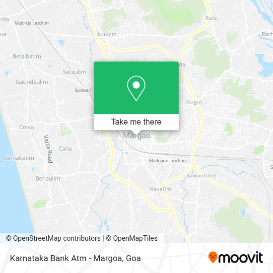 Karnataka Bank Atm - Margoa map