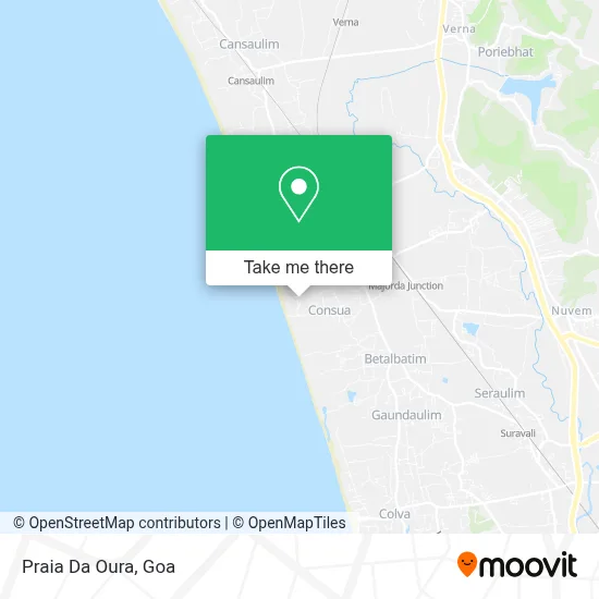 Praia Da Oura map