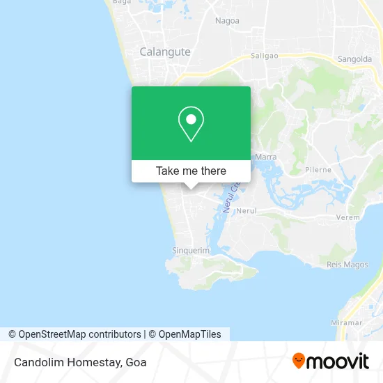 Candolim Homestay map