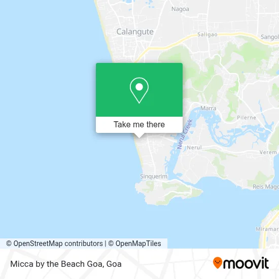 Micca by the Beach Goa map