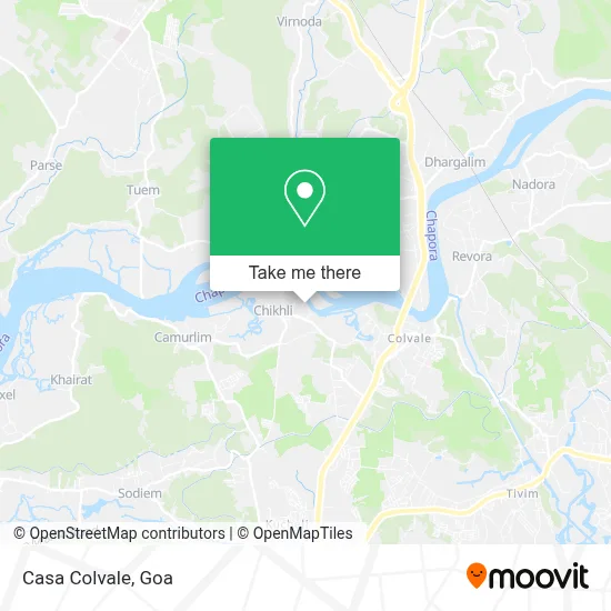 Casa Colvale map