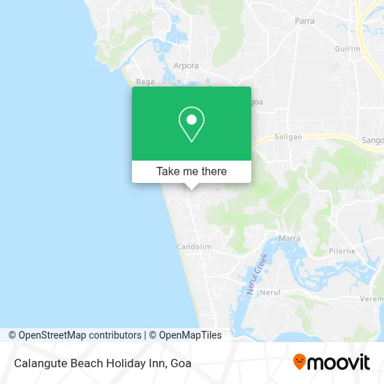 Calangute Beach Holiday Inn map