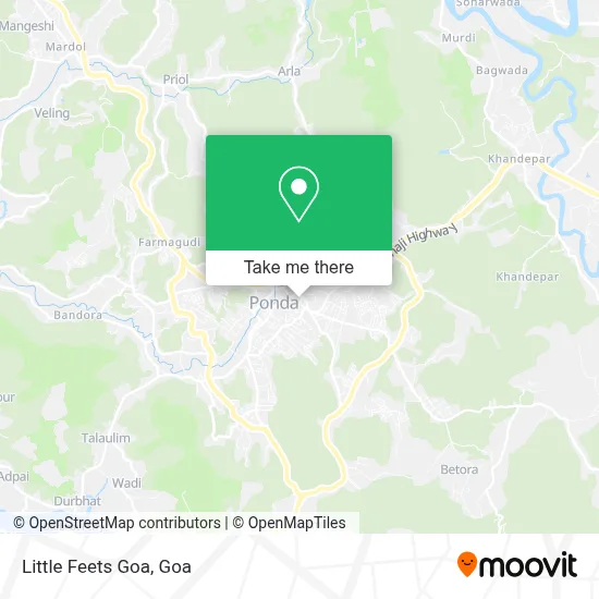Little Feets Goa map