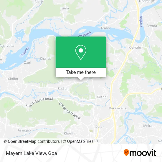 Mayem Lake View map
