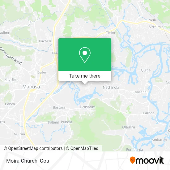 Moira Church map
