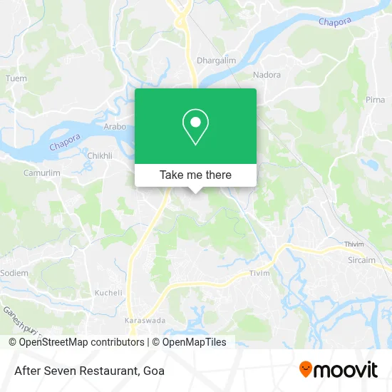 After Seven Restaurant map