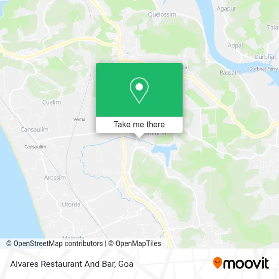 Alvares Restaurant And Bar map