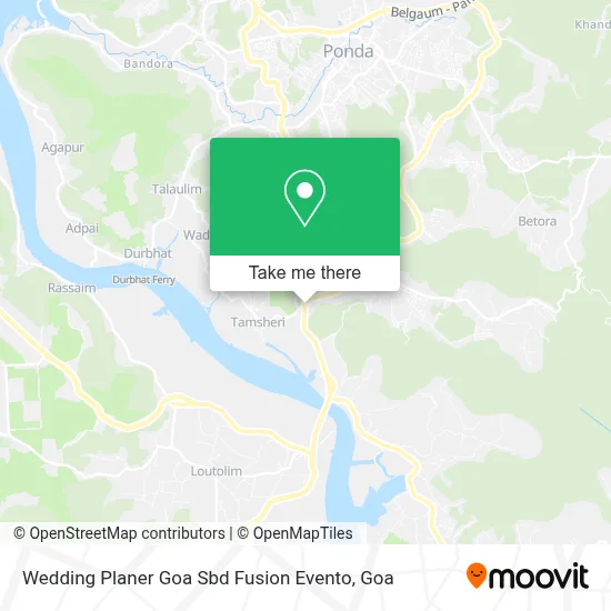 Wedding Planer Goa Sbd Fusion Evento map