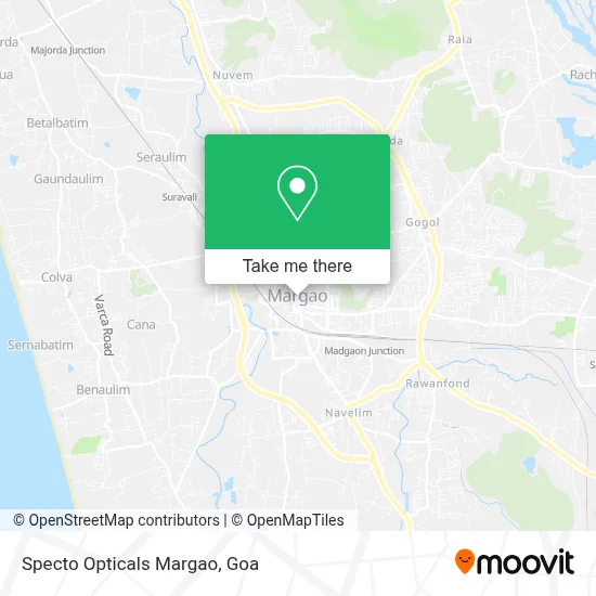 Specto Opticals Margao map