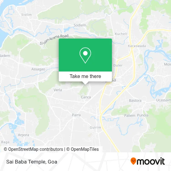 Sai Baba Temple map