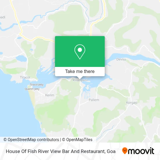 House Of Fish River View Bar And Restaurant map