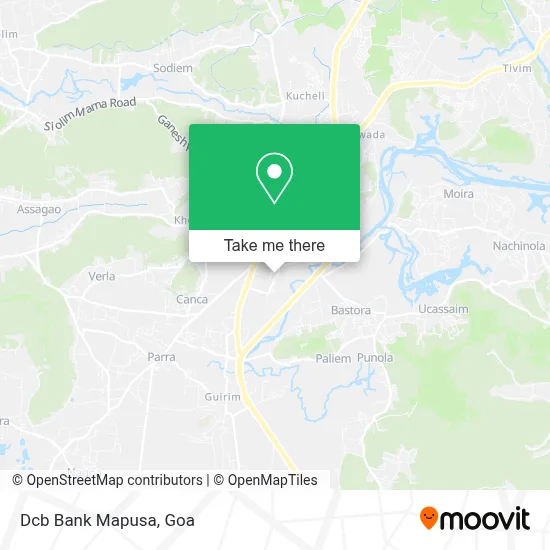 Dcb Bank Mapusa map