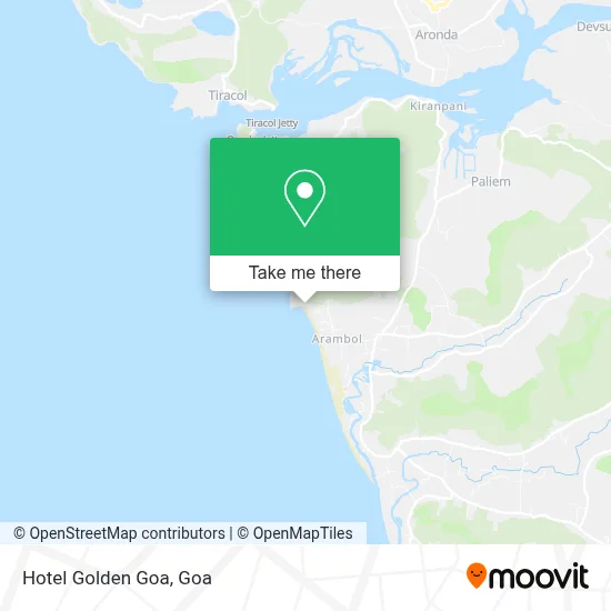 Hotel Golden Goa map