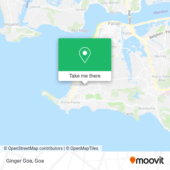 Ginger Goa map