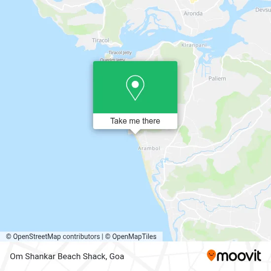 Om Shankar Beach Shack map