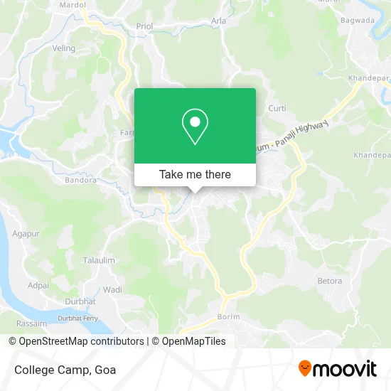 College Camp map