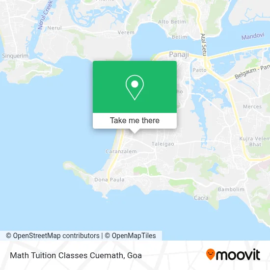 Math Tuition Classes Cuemath map