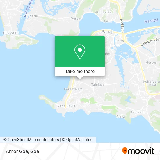 Amor Goa map