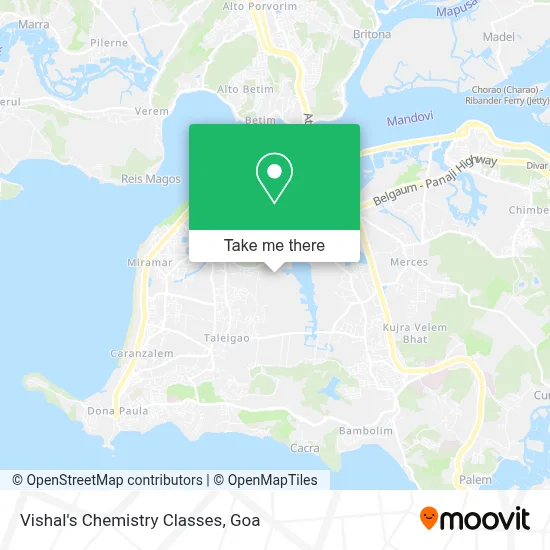 Vishal's Chemistry Classes map