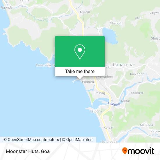 Moonstar Huts map