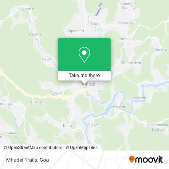 Mhadei Trails map