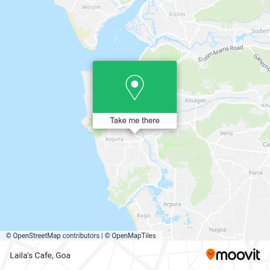 Laila's Cafe map