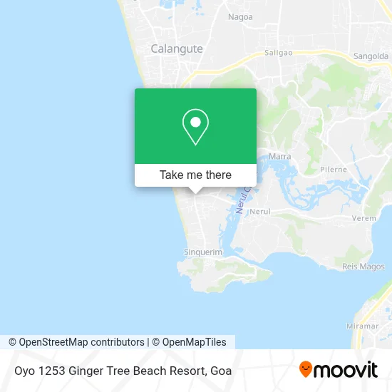 Oyo 1253 Ginger Tree Beach Resort map
