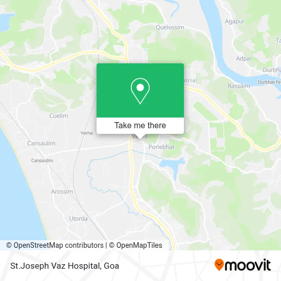 St.Joseph Vaz Hospital map