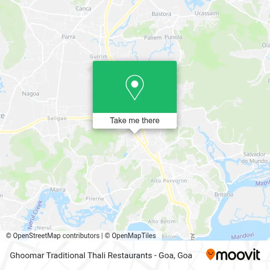 Ghoomar Traditional Thali Restaurants - Goa map