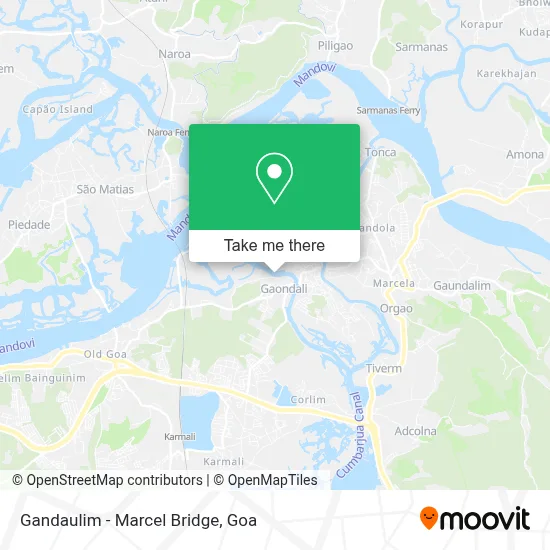 Gandaulim - Marcel Bridge map