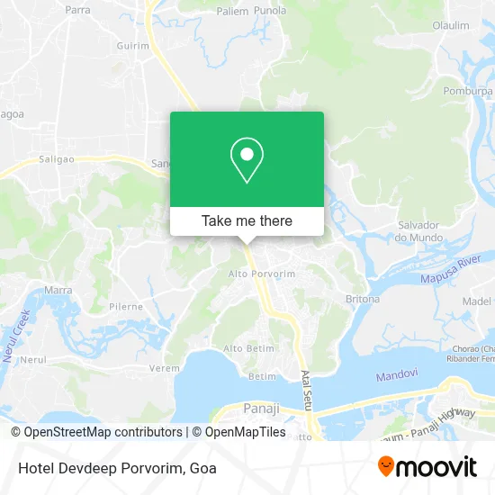 Hotel Devdeep Porvorim map