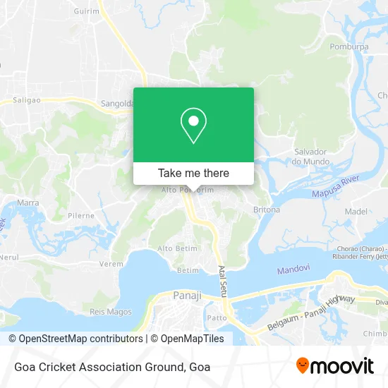Goa Cricket Association Ground map