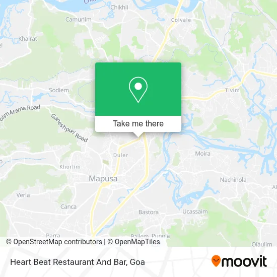 Heart Beat Restaurant And Bar map