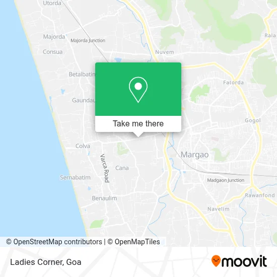 Ladies Corner map