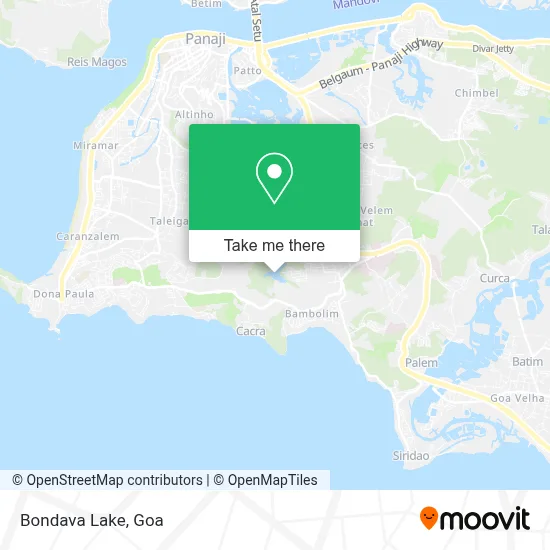 Bondava Lake map