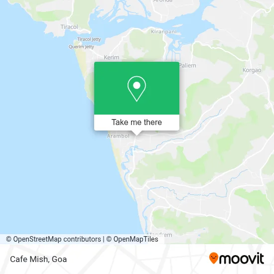 Cafe Mish map