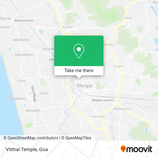 Vitthal Temple map