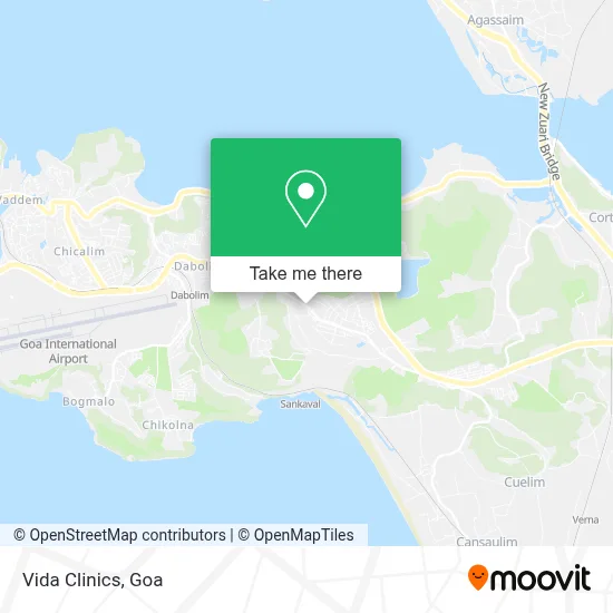 Vida Clinics map