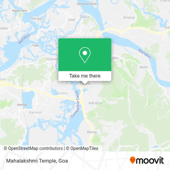 Mahalakshmi Temple map