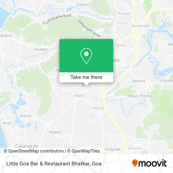 Little Goa Bar & Restaurant Bhatkar map