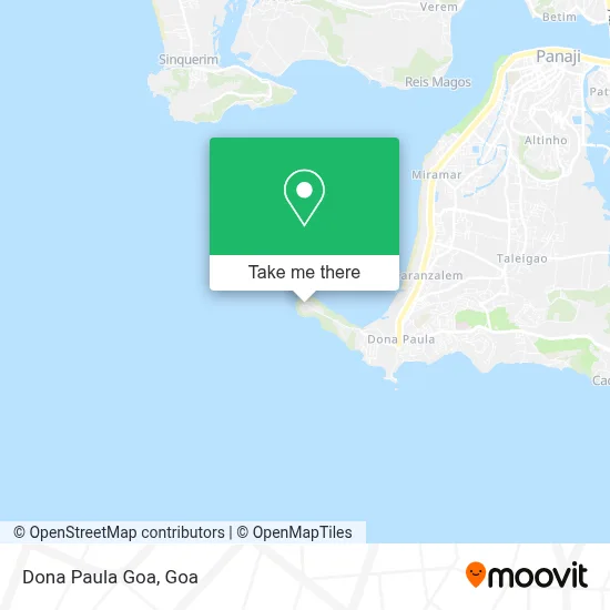 Dona Paula Goa map