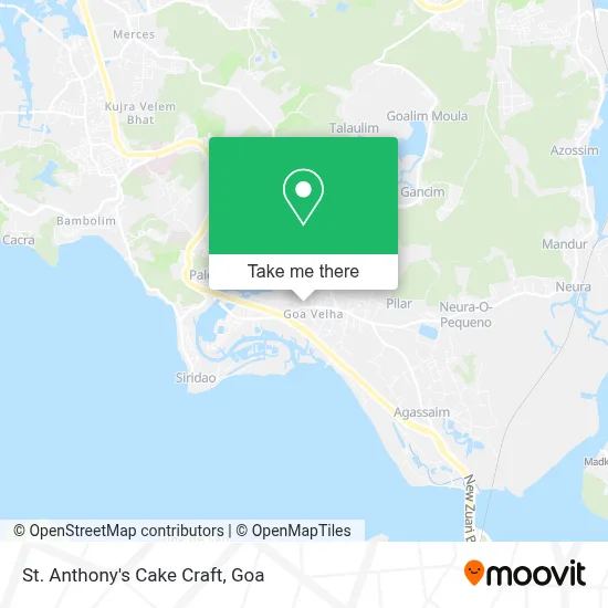 St. Anthony's Cake Craft map