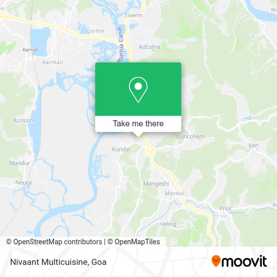 Nivaant Multicuisine map