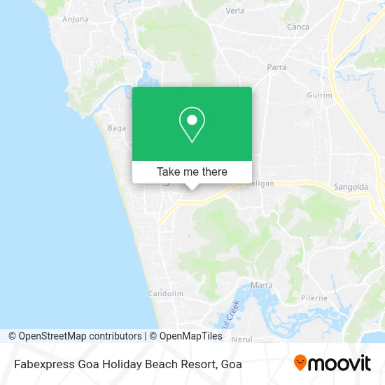 Fabexpress Goa Holiday Beach Resort map
