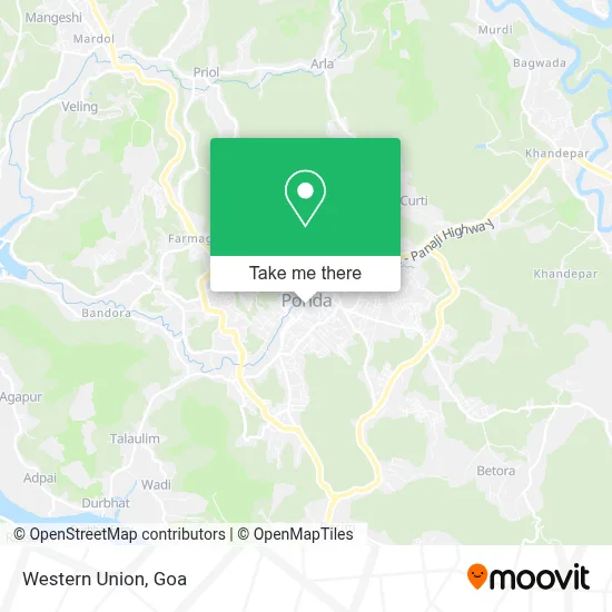 Western Union map