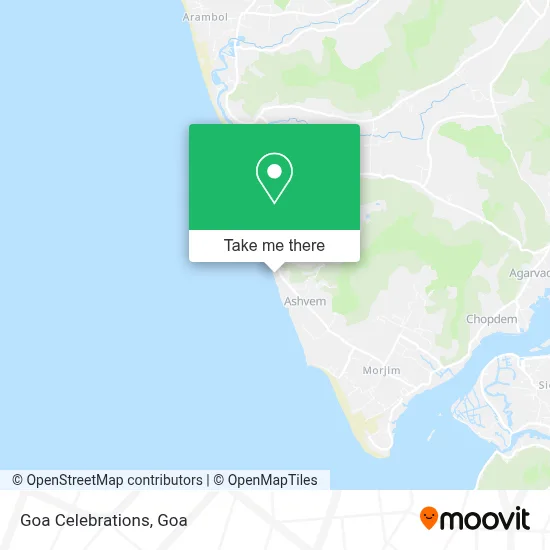 Goa Celebrations map