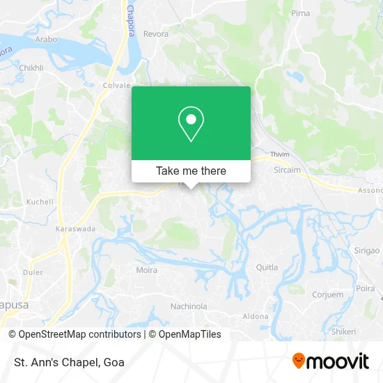 St. Ann's Chapel map